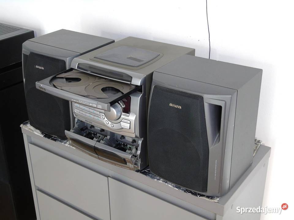 Japońska wieża Aiwa kolumny Radio CD AUX mocna podkarpackie Jasło