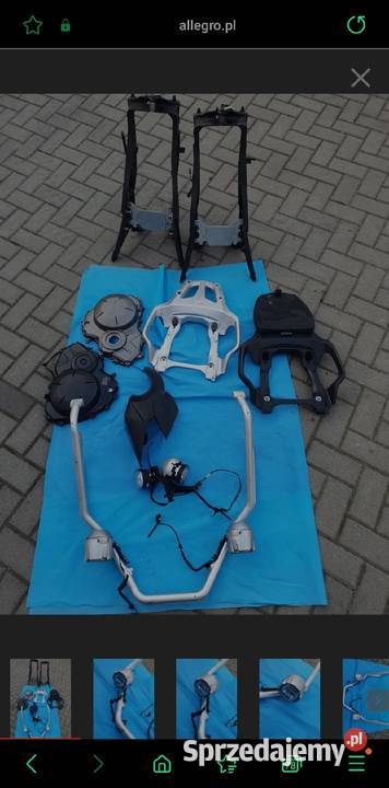 HONDA VFR 1200X stelaż kufra halogen dekiel gmol Nowy Tomyśl sprzedam