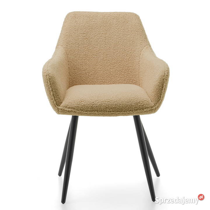 Beżowe Krzesło Boucle Wysyłka 24H Dostawa 0 Tarchały Małe