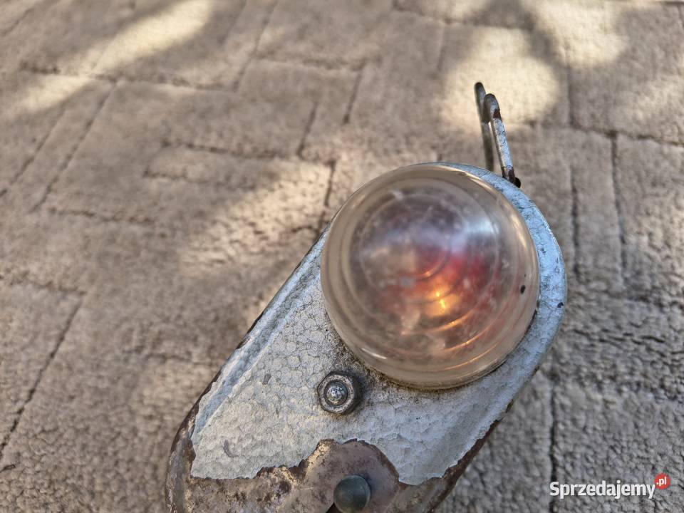 Zabytkowa lampka wozu konnego PRL Vintage Sieradz sprzedam