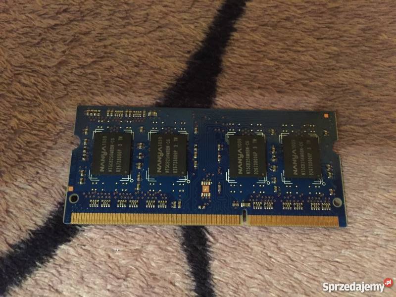 Pamięć Nanya SODIMM DDR3 2 GB PC10600 do laptopa Warszawa