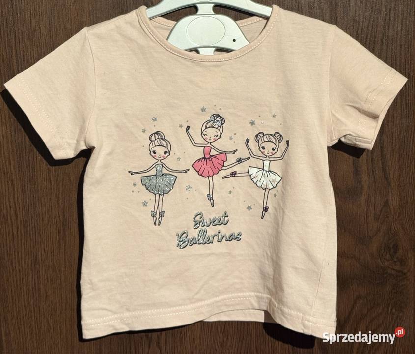 Tshirt dziewczęcy Kiki Koko 92 bawełna baletnice Bluzki, koszulki i kaftaniki Dla Dziecka