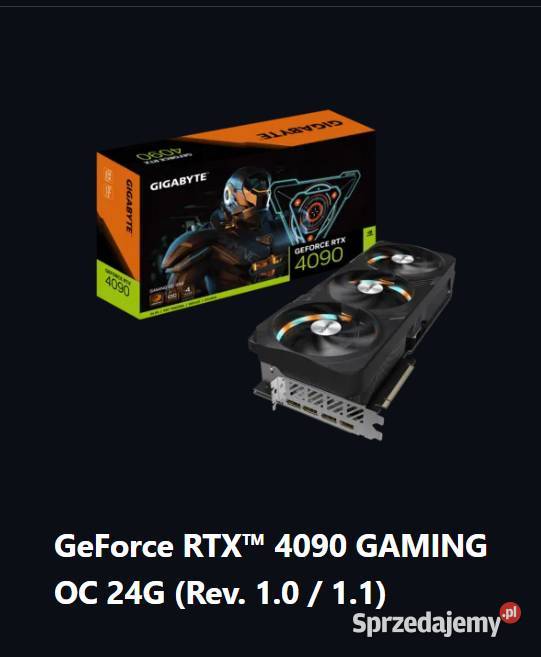RTX 4090 Gigabyte Gaming OC Bolków