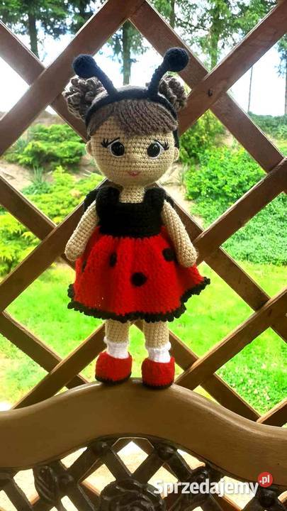 Lalka biedronka szydełkowa kujawsko-pomorskie Bydgoszcz sprzedam