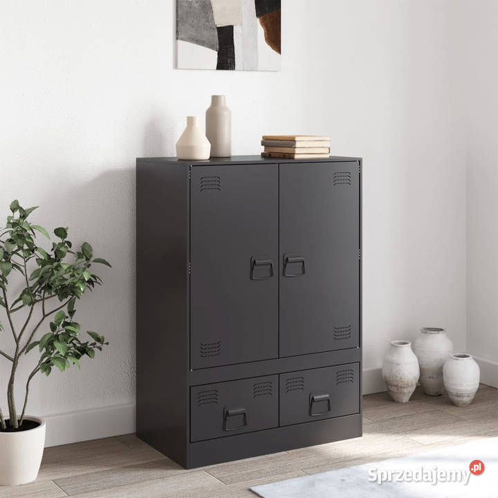 Szafka czarna 67x39x95 stal WM841805 Warszawa