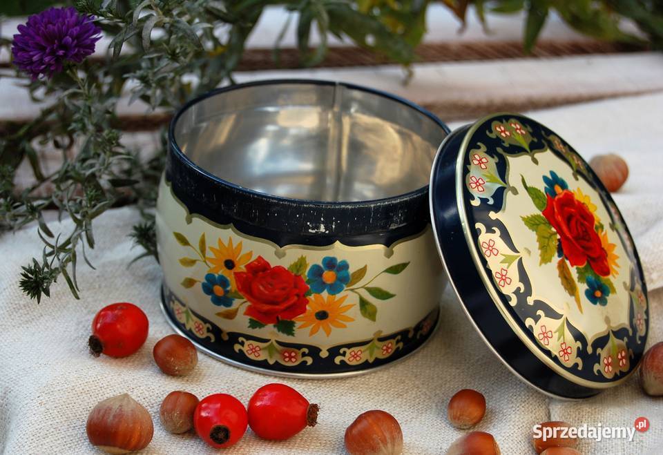Stara puszka Kambly ciastka Szwajcaria vintage Pojemniki na żywność sprzedam
