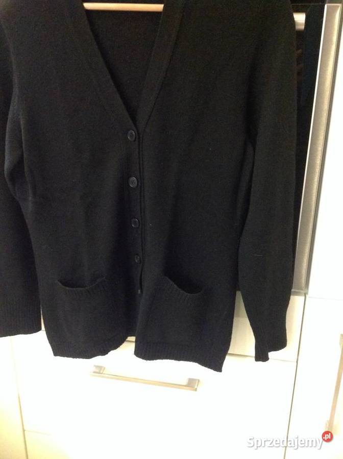 Sweter Czarny Rozpinany Damski SM Rozpinane  Nowa Sól