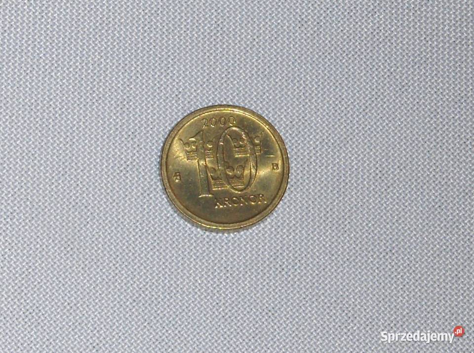 Moneta 10 koron szwedzkich 2000r Łódź