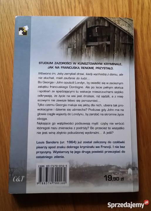 Żona Anglika Louis Sanders czarny kryminał Nowy Tomyśl sprzedam