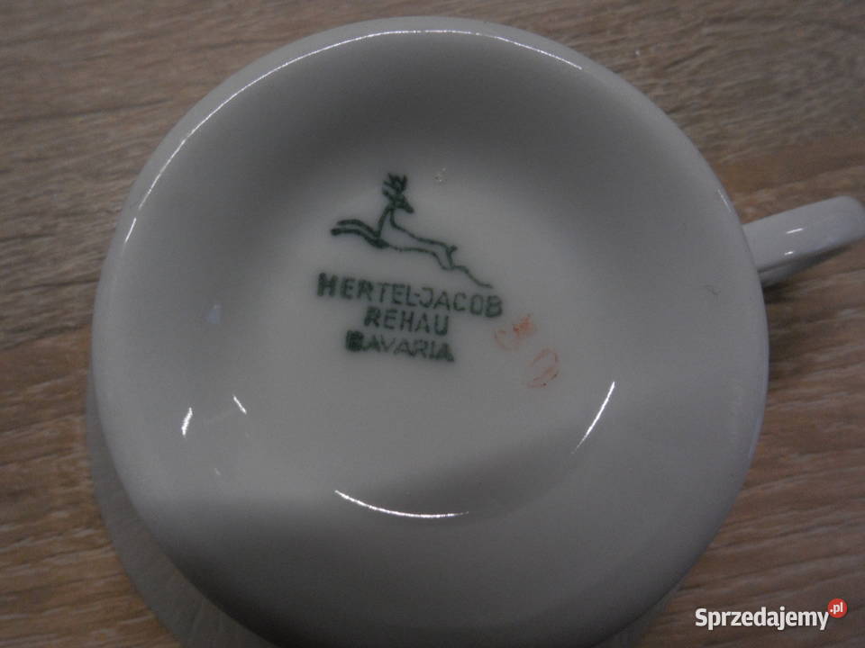 HERTEL JACOB REHAU Filiżanka do espresso Porcelana i szkło Raszków sprzedam