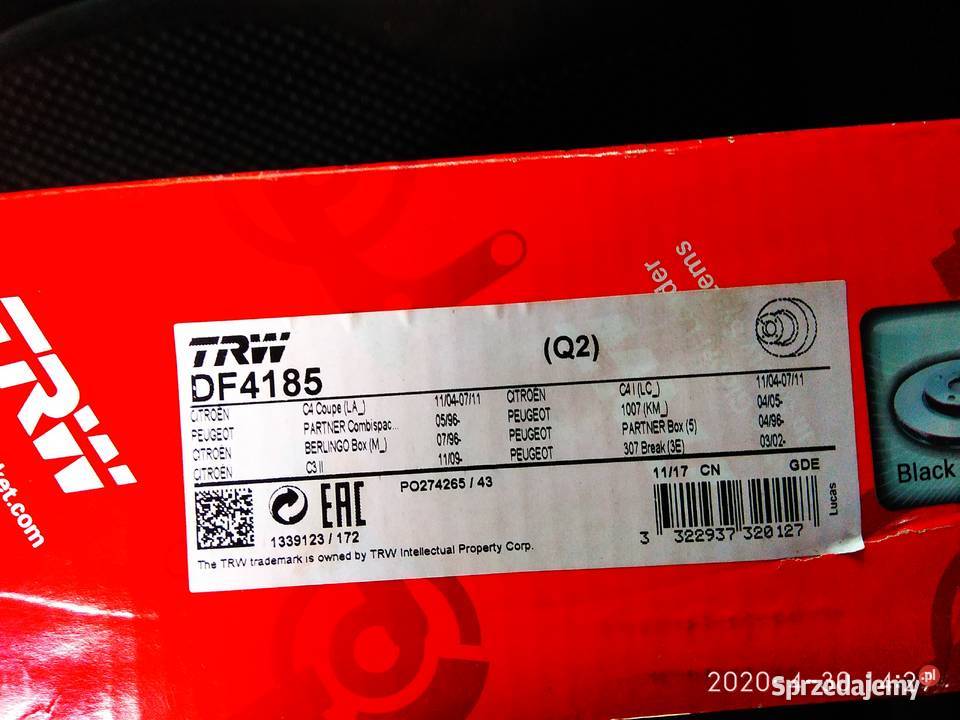 tarcze hamulcowe trw tył citroen xara picasso Lublin