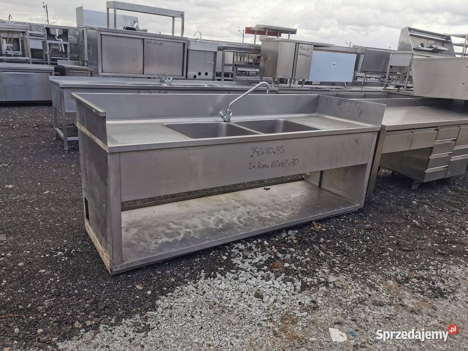 Zlew 2 komorowy 240x80x85 kom 60x60x30 44 Krotoszyn