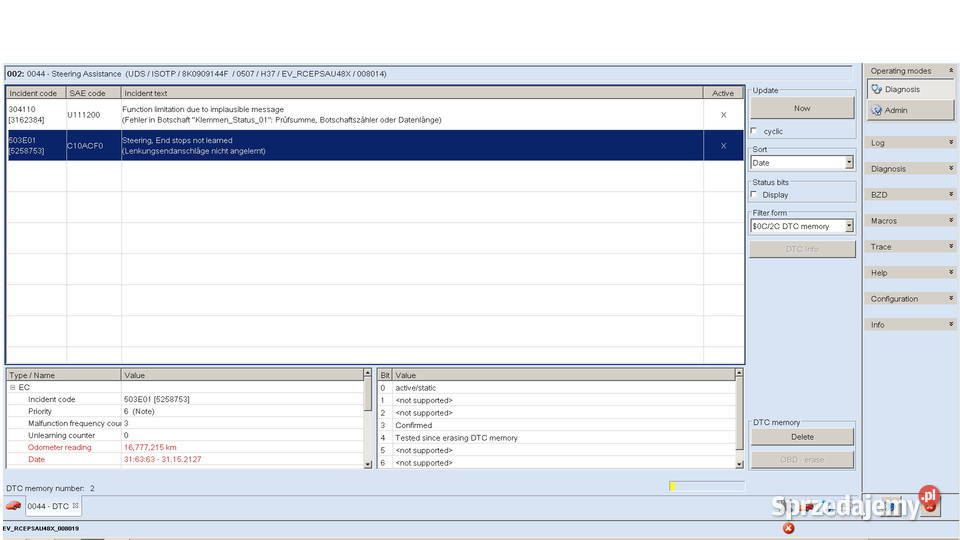 sterownik przekladni AUDI 8K0909144 Warszawa
