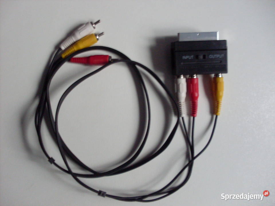 Adapter AV SCART EURO 3x chinch RCA Svideo