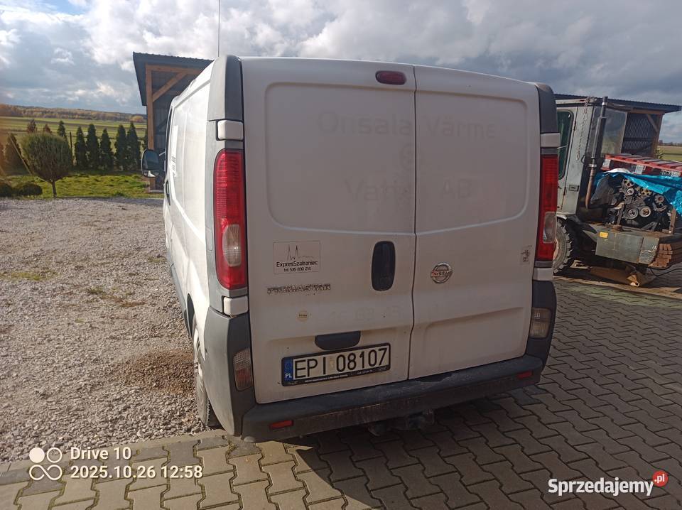 Nissan primastara 20 115 nie trafić vivaro Paradyż