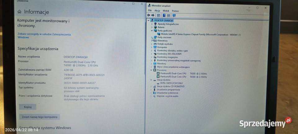 Sprawny laptop 156 z SSD i DVD kujawsko-pomorskie