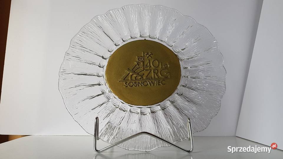 Okolicznościowa patera duży talerz Cora ZRG Porcelana i szkło Dąbrowa Górnicza
