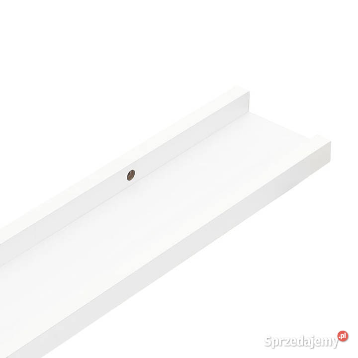 Półki ścienne na zdjęcia 2 białe 80x9x3 MDF Półki Dom i Ogród Warszawa