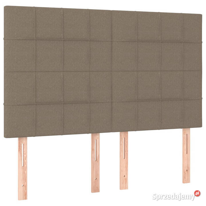 Zagłówek do łóżka z LED taupe 144x5x118128 Ramy i stelaże Warszawa