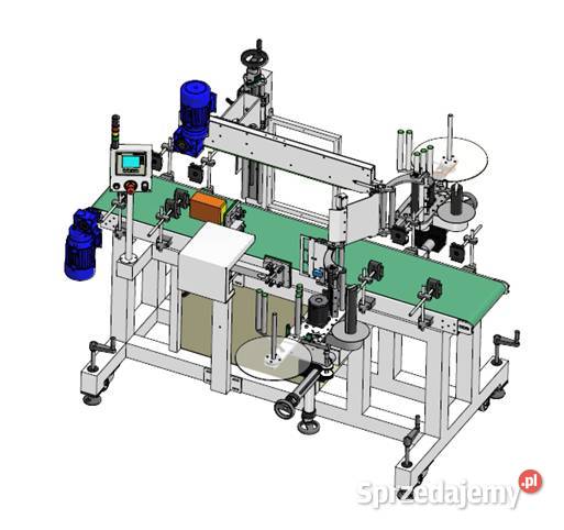 Etykieciarka do opakowań płaskich kanistrów