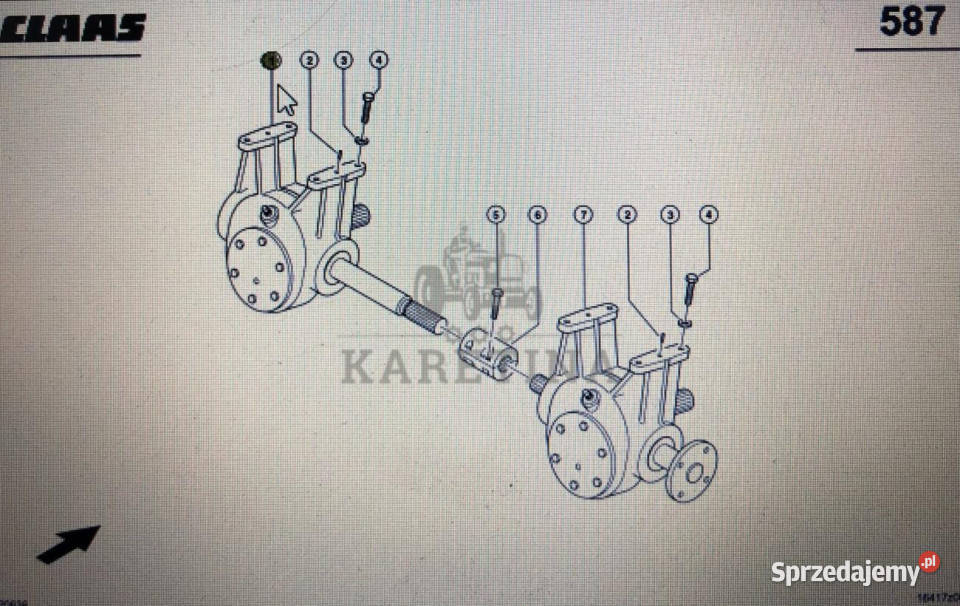 CLAAS 00 0669 614 3Claas przekładnia rotoraClass Jastrzębniki