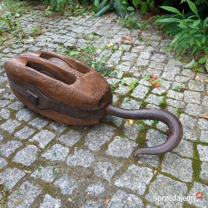 Marynistyka żeglarstwo duży blok linowy bloczek Warszawa sprzedam