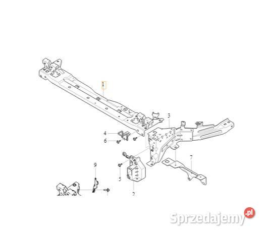 VOLVO XC40 gorna belka wzmocnienie czolowe dolnośląskie Bielany Wrocławskie
