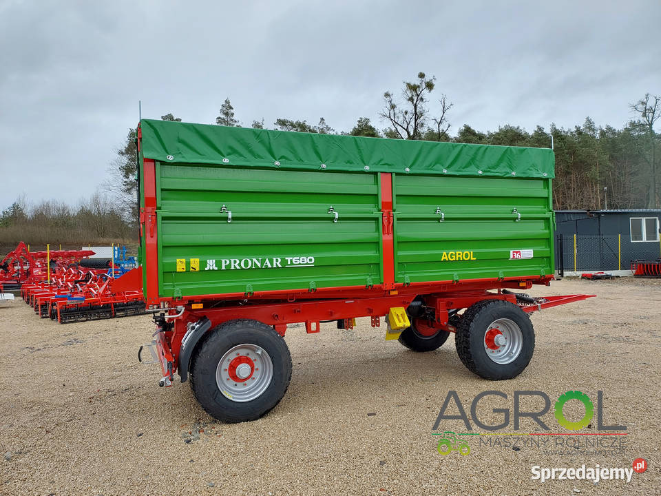 Pronar przyczepa T680 14 ton nadstawy zaczep nieuszkodzony Radzanów