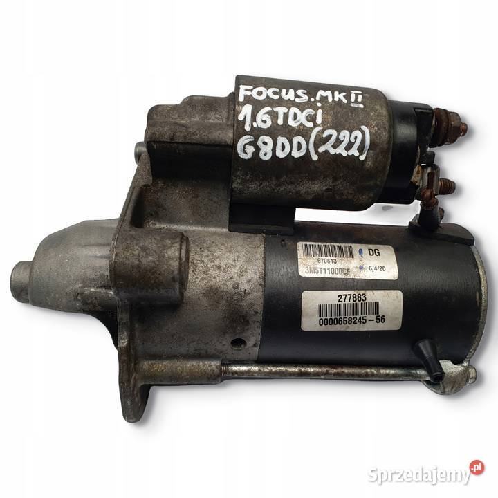 ROZRUSZNIK Ford Focus II 16 TDCI 3M5T11000CF Układ elektryczny silnika Chełm