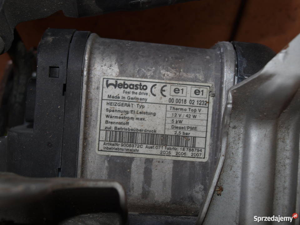 Volkswagen VW Webasto 1K0 815065R diesel 2007r Kalisz