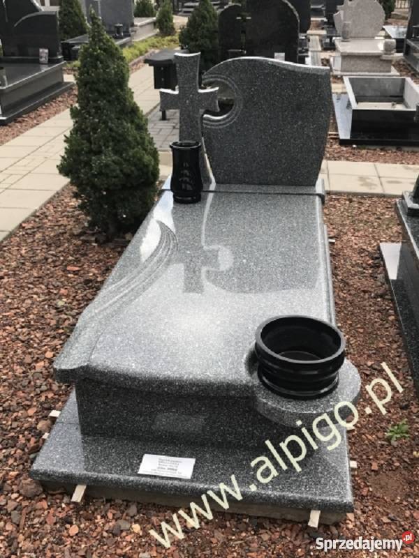 Nagrobek pomnik granitowy Impala jasna Alpigo Katowice