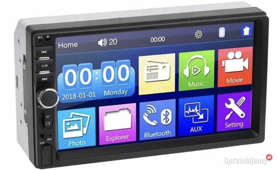 Radio samochodowe 7 dotykowe 2 din Bluetooth aux Wysoka