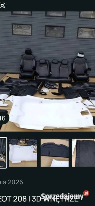 KANAPA DRUGI RZĄD PEUGEOT 208 I Hatchback FOTEL Lubin
