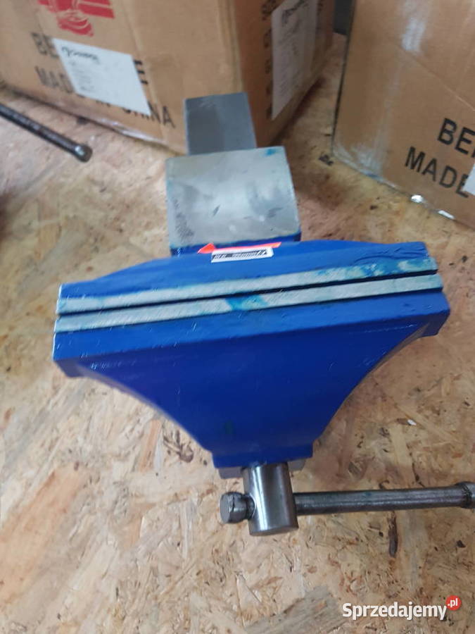 Imadło Ślusarskie Obrotowe 200 MM KOWADŁO żeliwo Głogowa