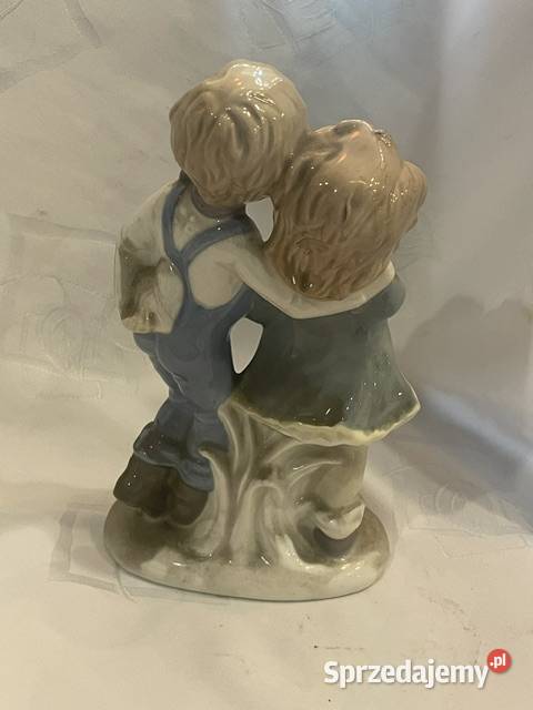 Porcelanowa figurka para dzieci Lippelsdorf GDR Kraków sprzedam