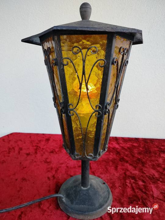 Lampa Latarnia kute żelazo druga połowa XX wieku Kęty