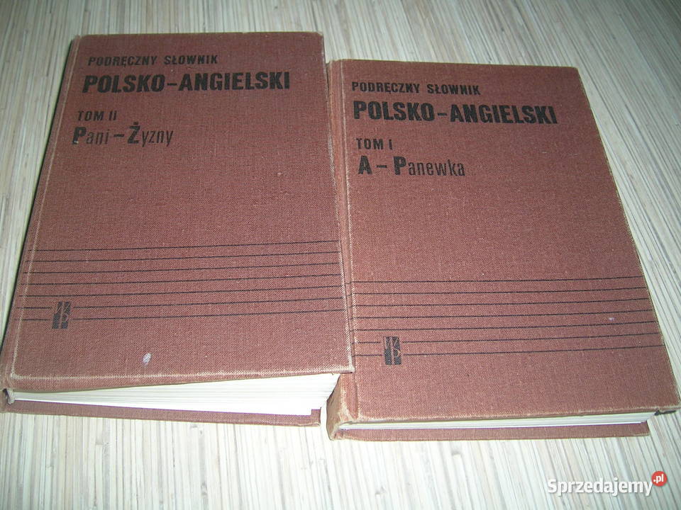 Podręczny słownik PolskoAngielski 2 tomy podkarpackie Czarna sprzedam