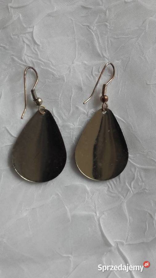 GRANATOWE KOLCZYKI ŁEZKI Piła