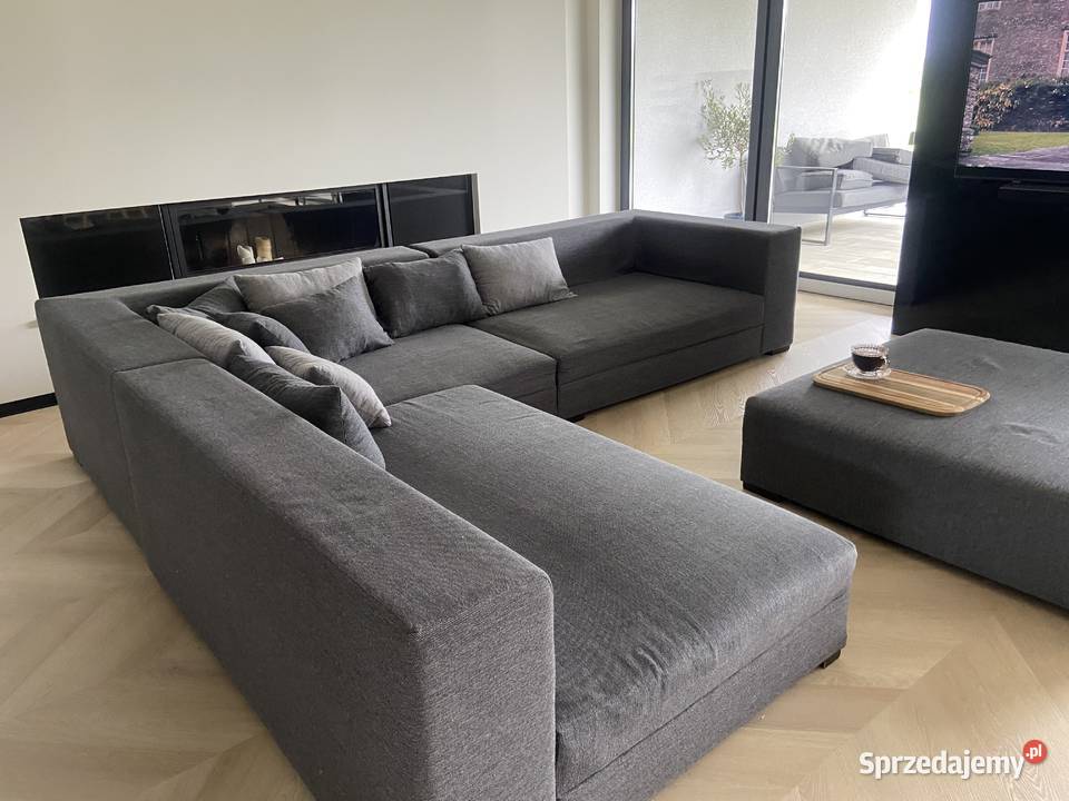 Duża kanapa narożnik szara Bełchatów