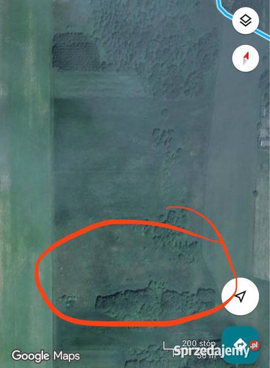 Działka Zamoście kolonia 042ha łódzkie Zamoście-Kolonia