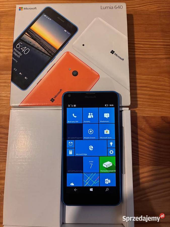 Microsoft Lumia 640 niebieska Windows Phone lubelskie Lublin