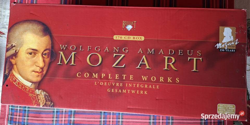Wolfgang Amadeus Mozart Comlete Works 170 CD box małopolskie Kraków sprzedam