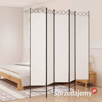vidaXL Parawan 5panelowy biały 200x220 Warszawa
