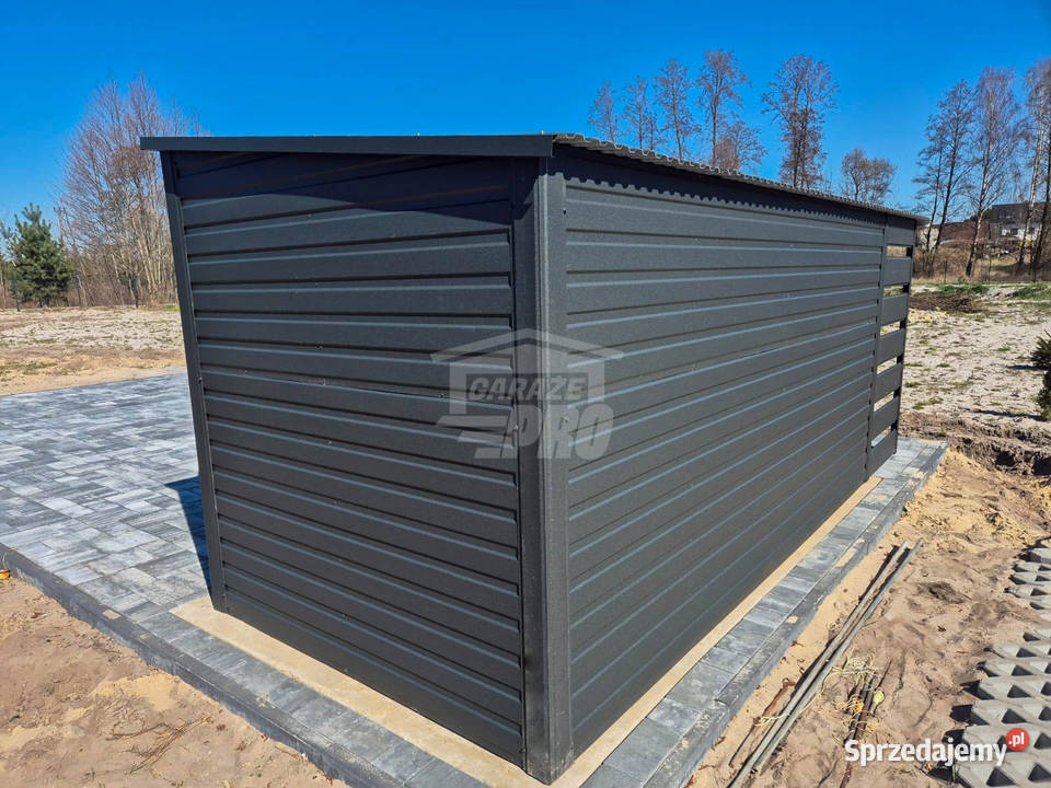 Schowek Domek Ogrodowy 4x2m wiata 1m brama 2x pomorskie