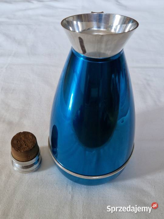 Termos niebieski aluminiowy vintage Warszawa sprzedam