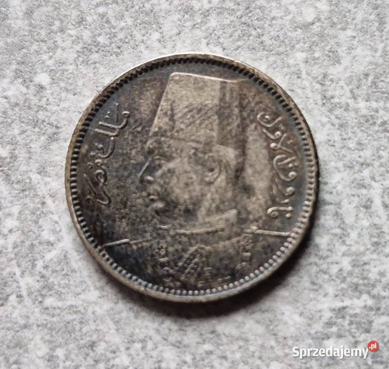 22 EGIPT srebro 2 Piastry 1937 r Wola Kruszyńska sprzedam