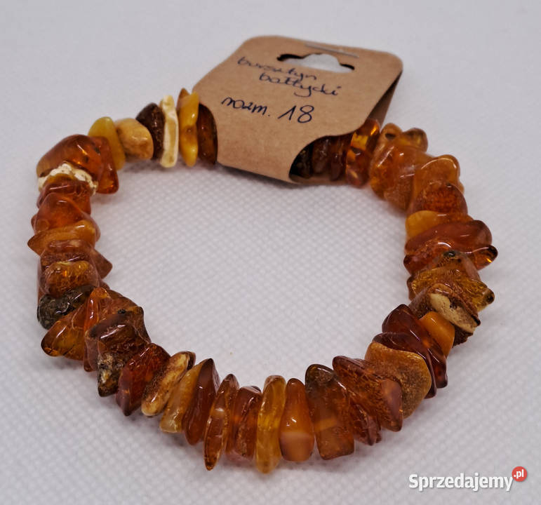 Bransoletka z bursztynu bałtyckiego sieczka sprzedam