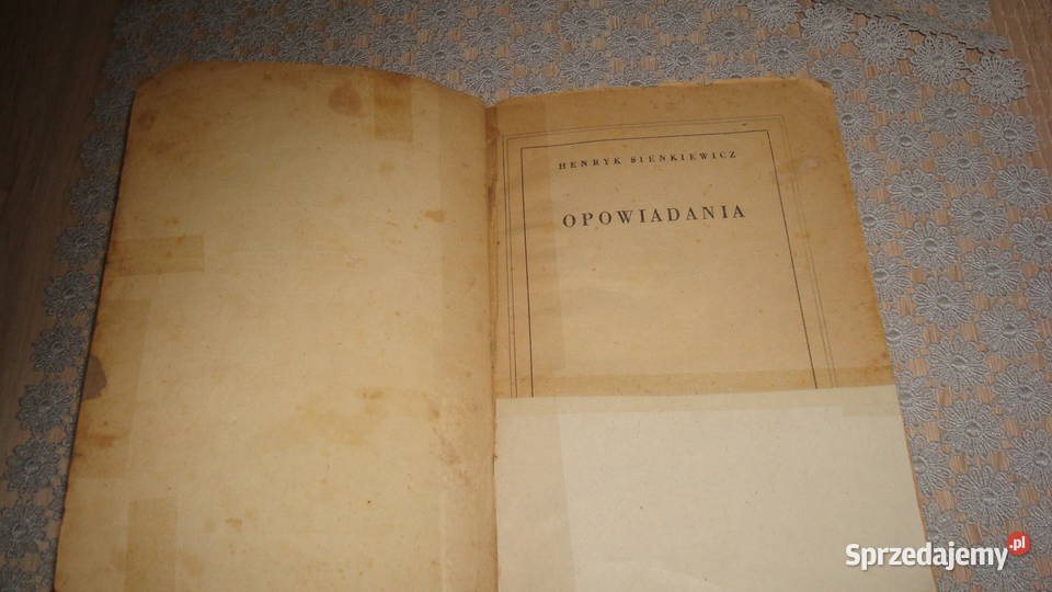 Opowiadania Sienkiewicz z 1953 r js Osięciny