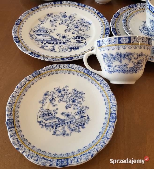Oscar Schaller Bawaria China Blau serwis 6 osób
