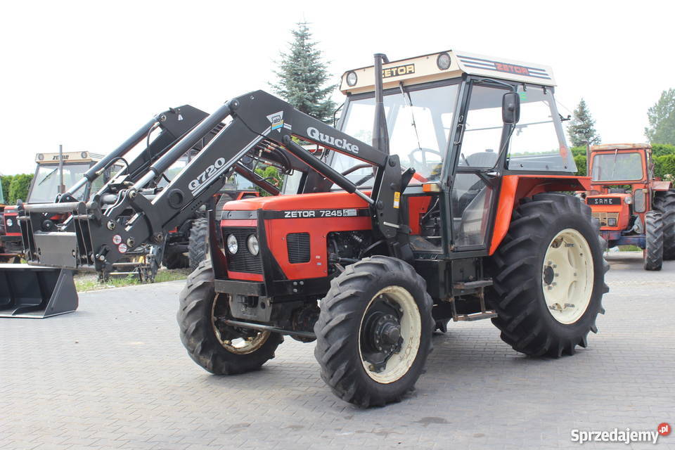 Ciągnik rolniczy Zetor 7245 Ładowacz Quicke Q720 Sokoły